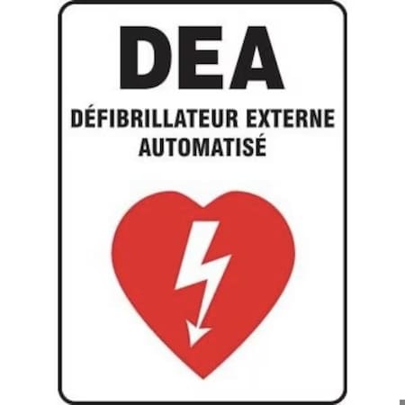 Accuform SAFETY SIGN AED  AUTOMATED EXTERNAL FRMFSD403XL FRMFSD403XL